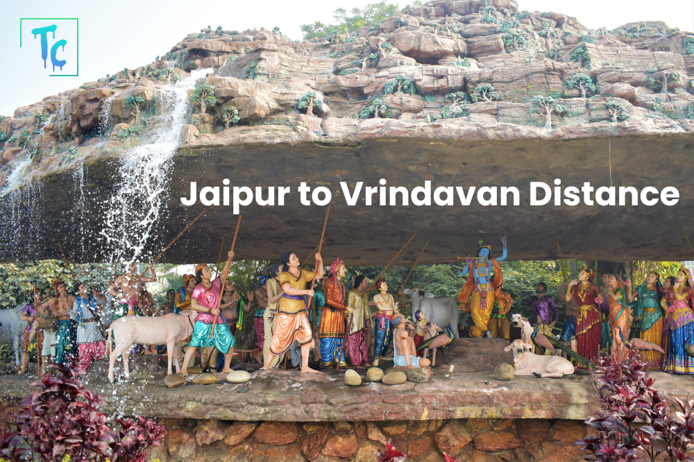 Jaipur to Vrindavan Distance